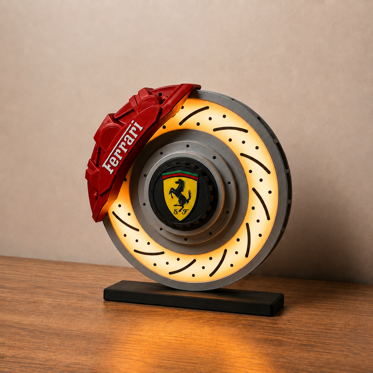 Ferrari Brake Disc LED Lamp