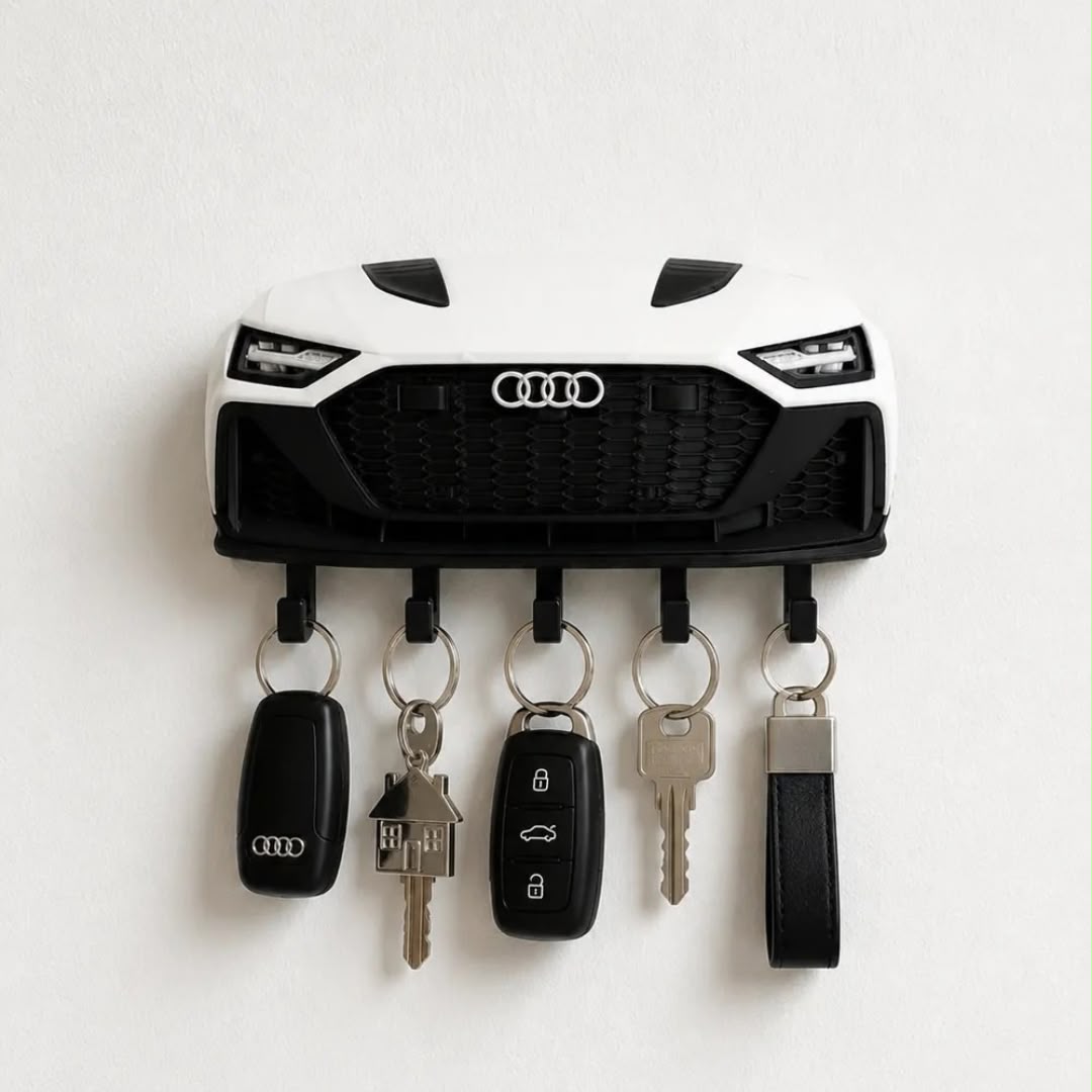 Audi RS Wall-Mounted Key Holder – Sporty Car Front Design